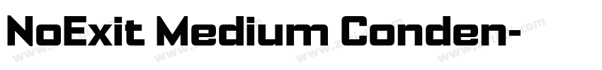 NoExit Medium Conden字体转换